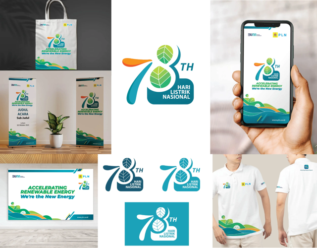 Desain Logo Hari Listrik Nasional ke-78 2023